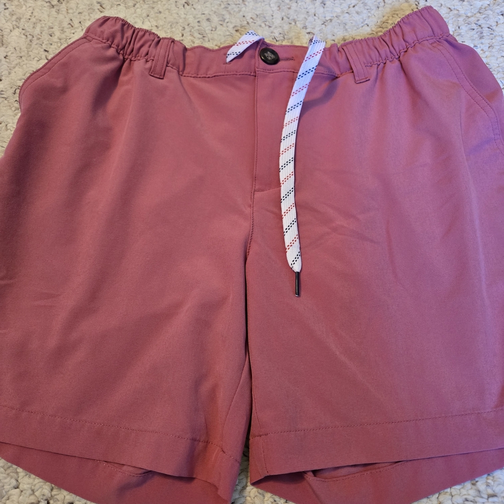 chubbies Mauve Elastic Waist Shorts with Branded Label